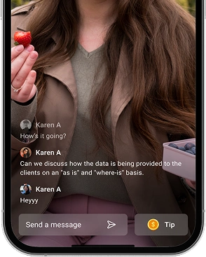 Live streaming to earn money in real time