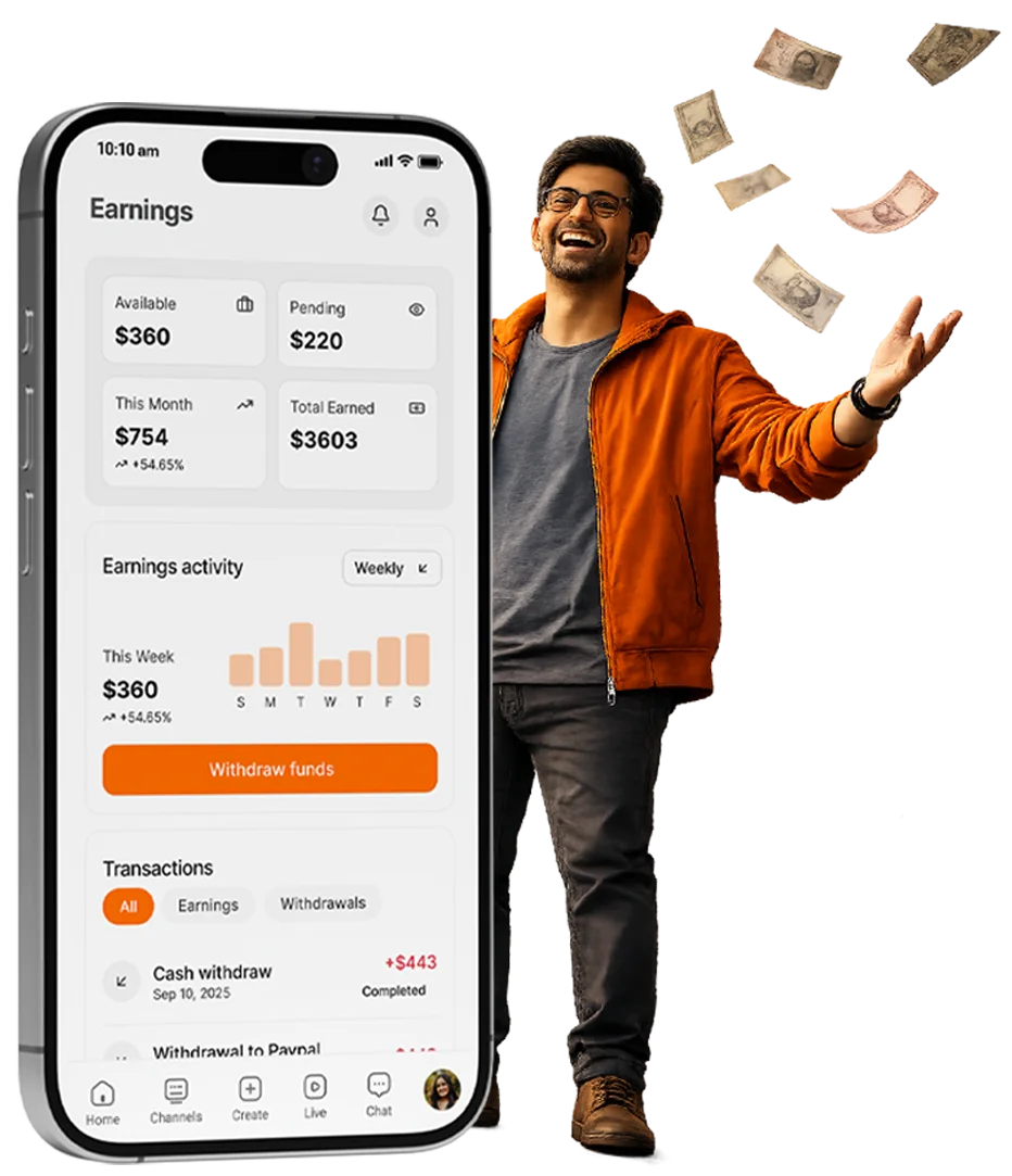 Monetize your content with subscriptions, tips, paid posts, and brand collaborations